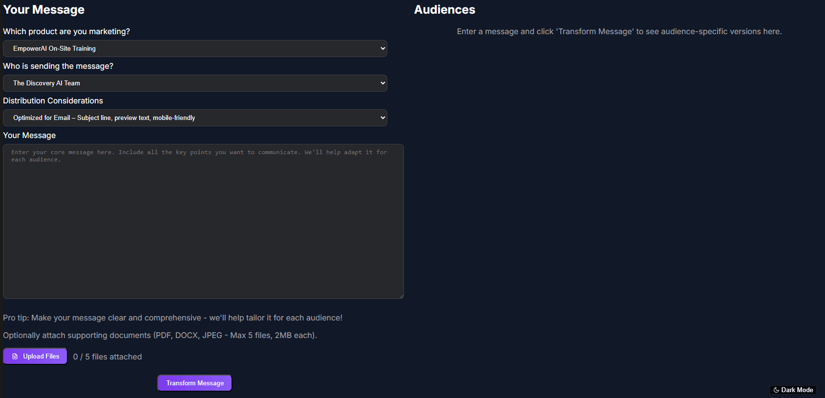 Smart Message Composer
